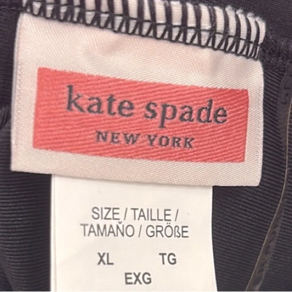 NWT [kate spade] new york Halter Cutout One Piece Black/White Swimsuit Womens XL - Picture 10 of 12